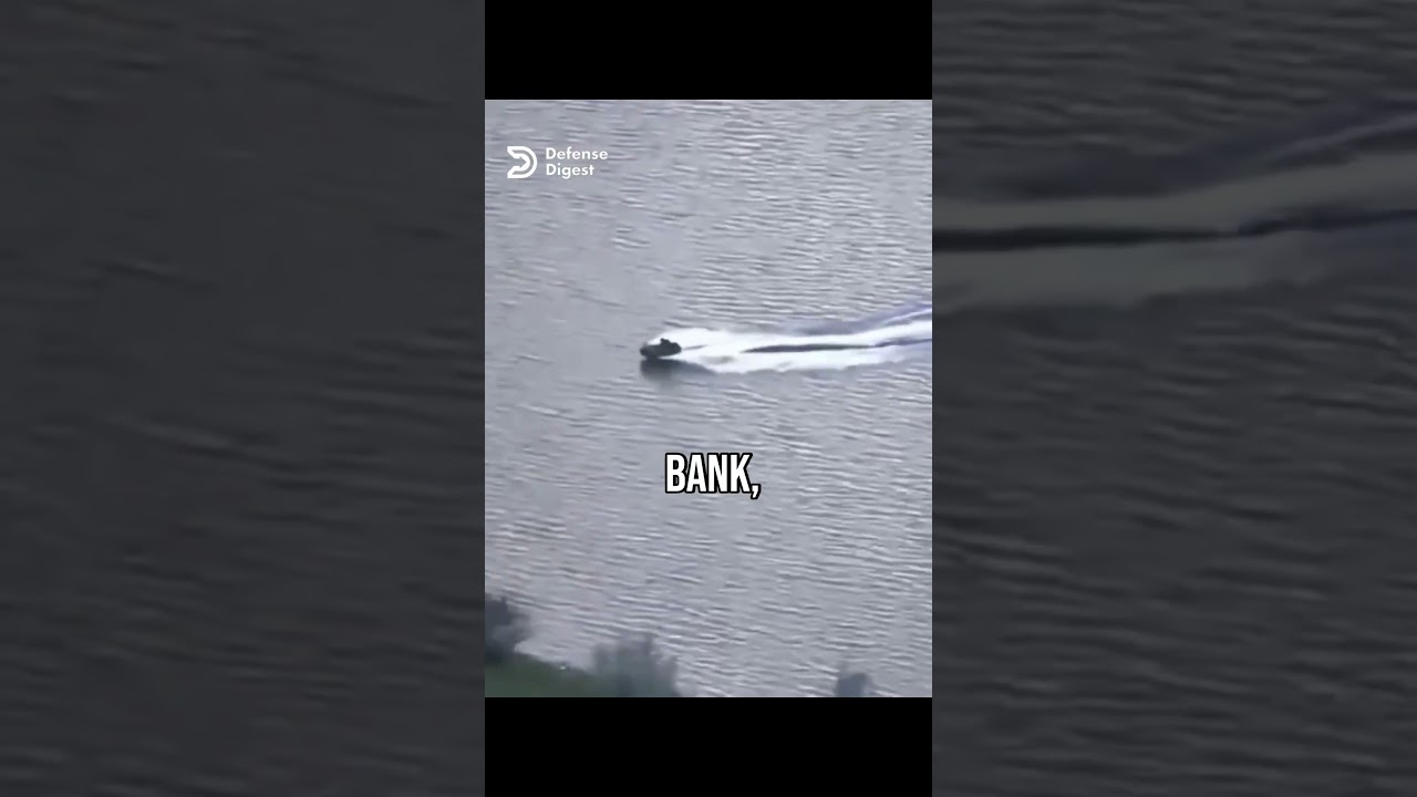 Ukrainian FPV Drone Takes Out Russian Jet Ski on Dnipro River