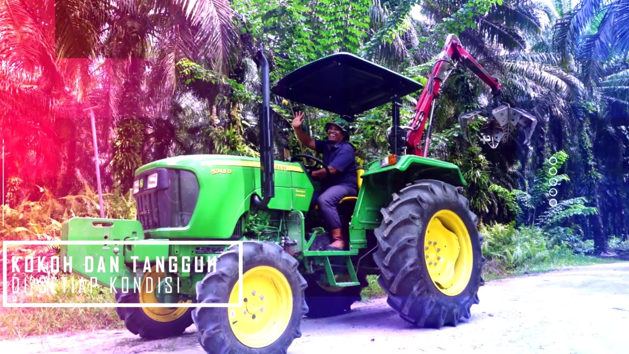 John Deere 5045D traktor utility paling bertenaga untuk perkebunan Sawit