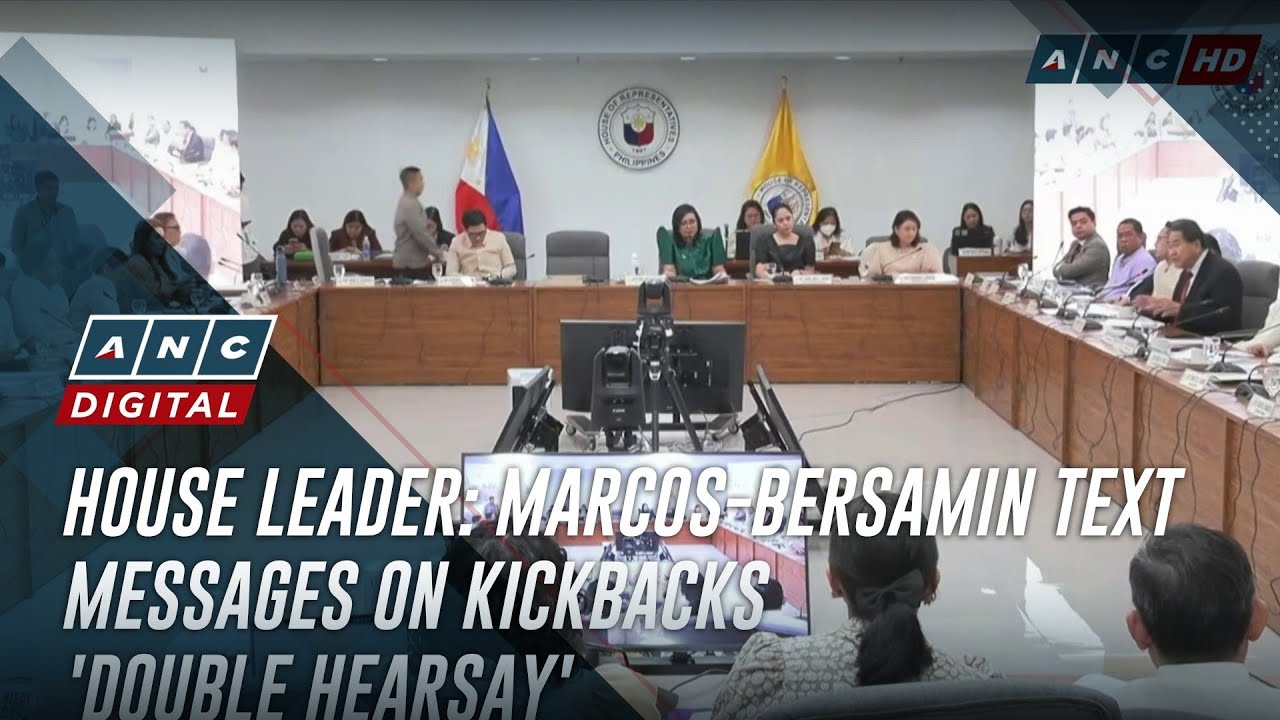 House leader: Marcos-Bersamin text messages on kickbacks 'double hearsay'
