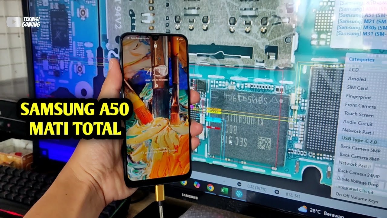 SAMSUNG A50 MATI TOTAL DONE WITH ORION SCHEMATIC INDONESIA