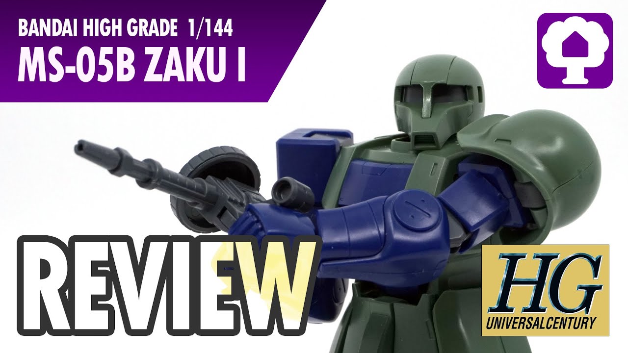 Обзор HGUC 1/144 Zaku I — Hobby Clubhouse | Модель 0079 Zeon Gundam и Gunpla