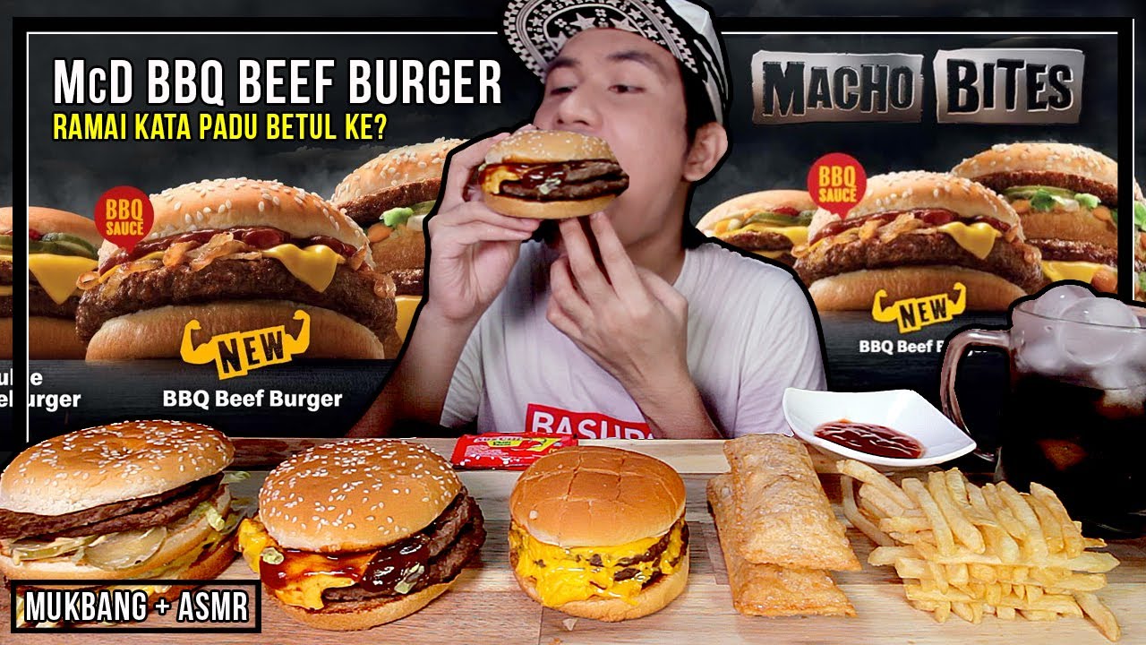 NEW! McD BBQ BEEF BURGER ! KATANYA RAMAI REVIEW PADU TERUK, BETUL KE? | ASMR MUKBANG