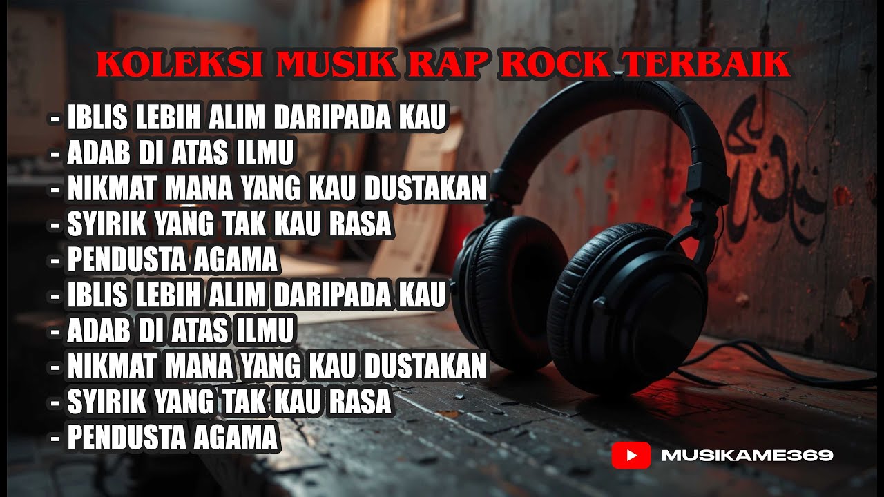 Merinding! Kumpulan musik Rap Rock terbaik | menjadi bahan perenungan yang asyik |