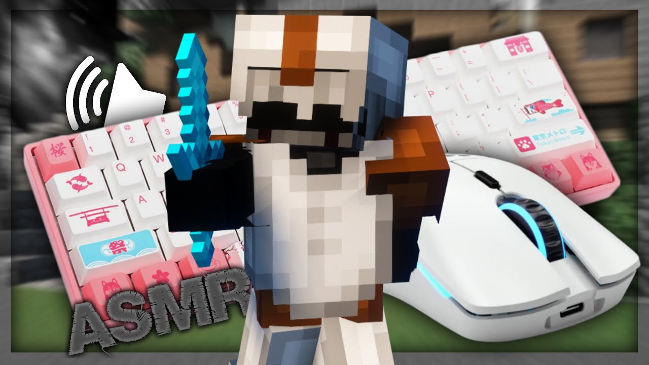 Keyboard + Mouse ASMR Sounds (Handcam) | Hypixel Bedwars