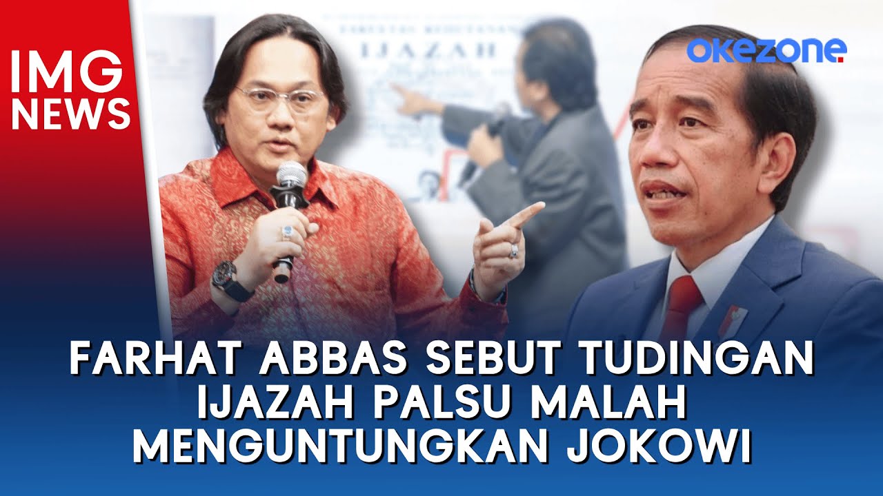 Farhat Abbas Sebut Tudingan Ijazah Palsu Malah Menguntungkan Joko Widodo