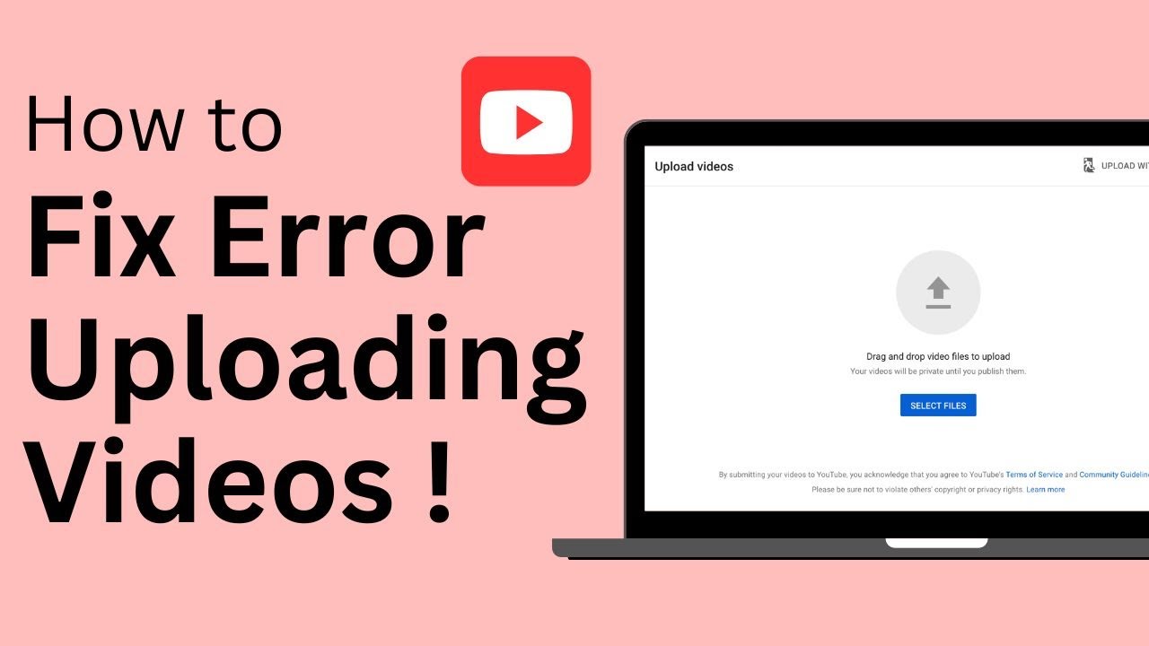 How To Fix Error Uploading Videos On YouTube !