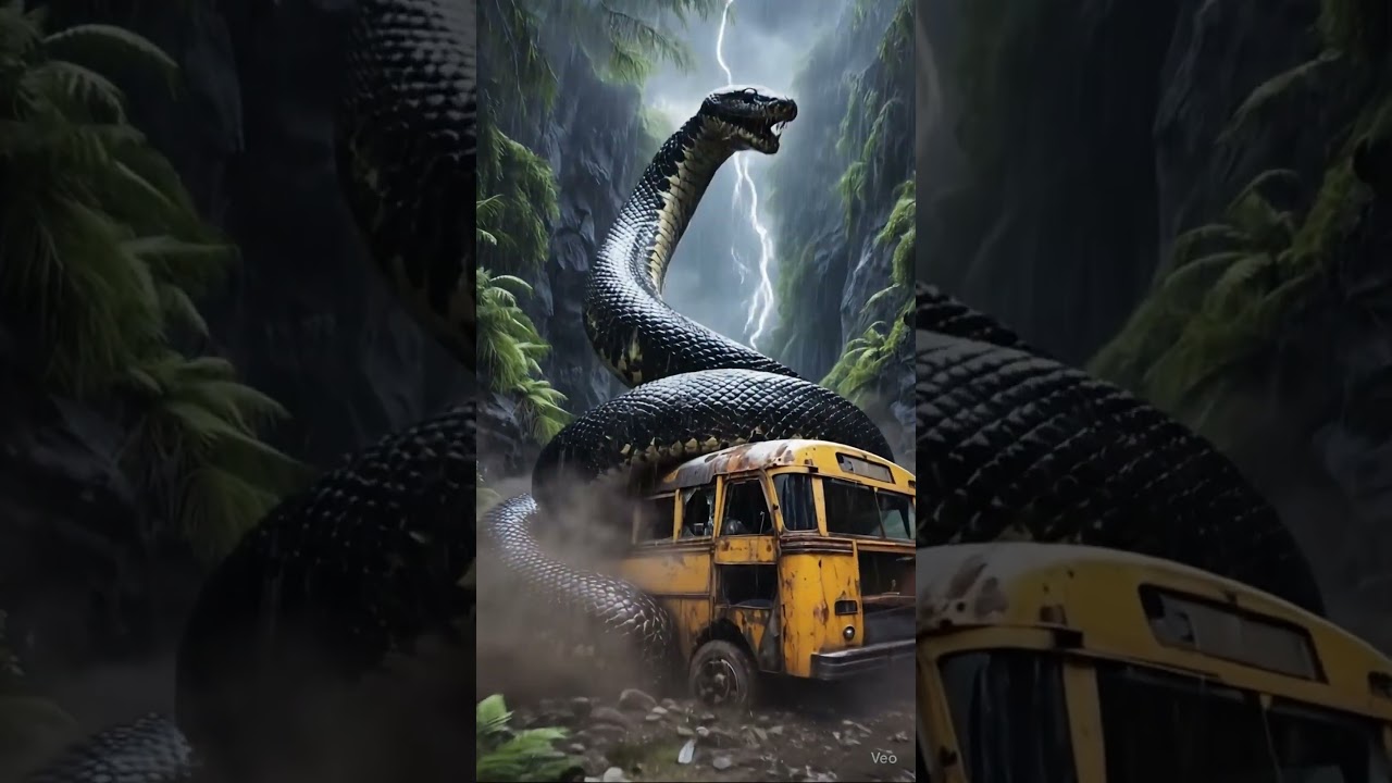 &ldquo;Jungle Horror: The Giant Snake vs School Bus 🐍 | Cinematic Horror Short | Scary Jungle Scene&rdquo;