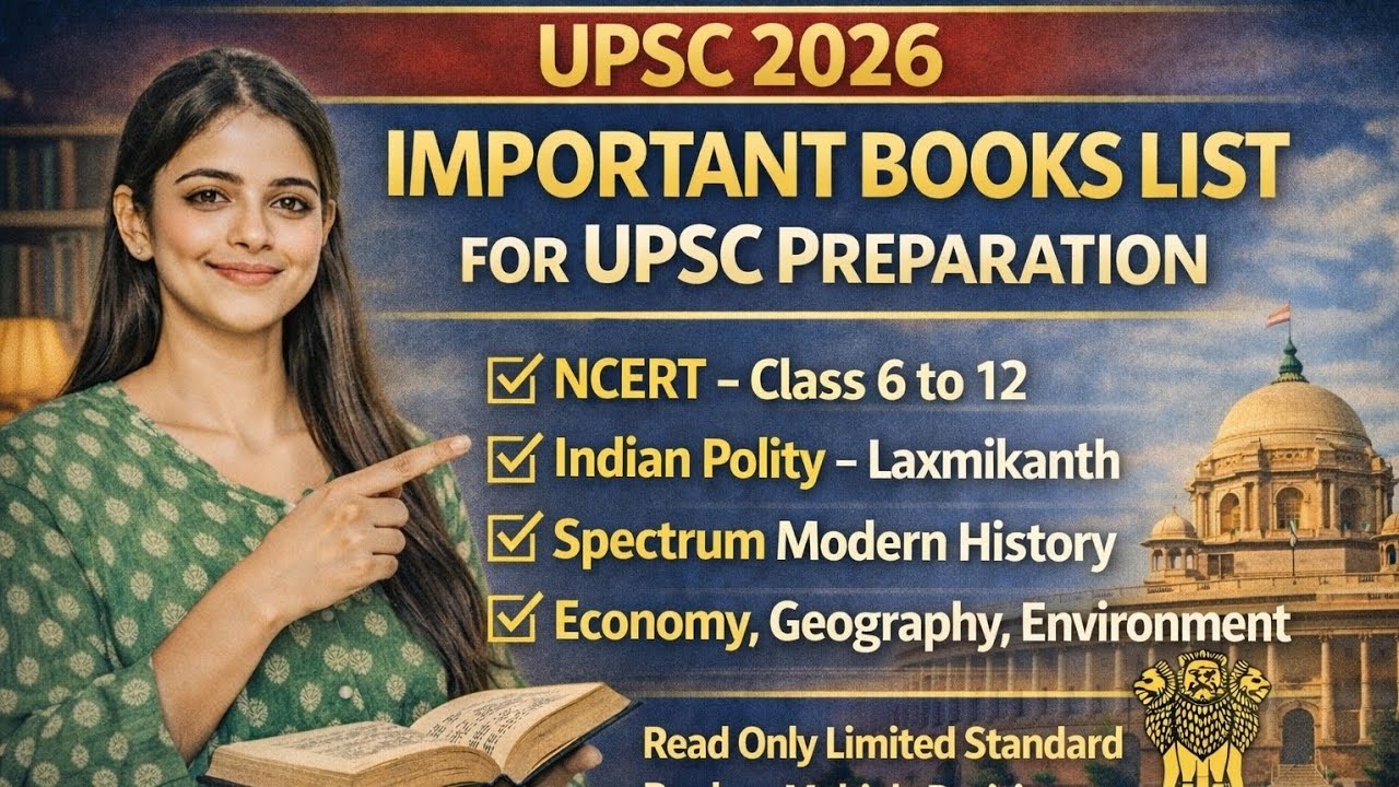 UPSC Important Books List 2026 | Best Books for UPSC Preparation | NCERT to Advanced Strategy