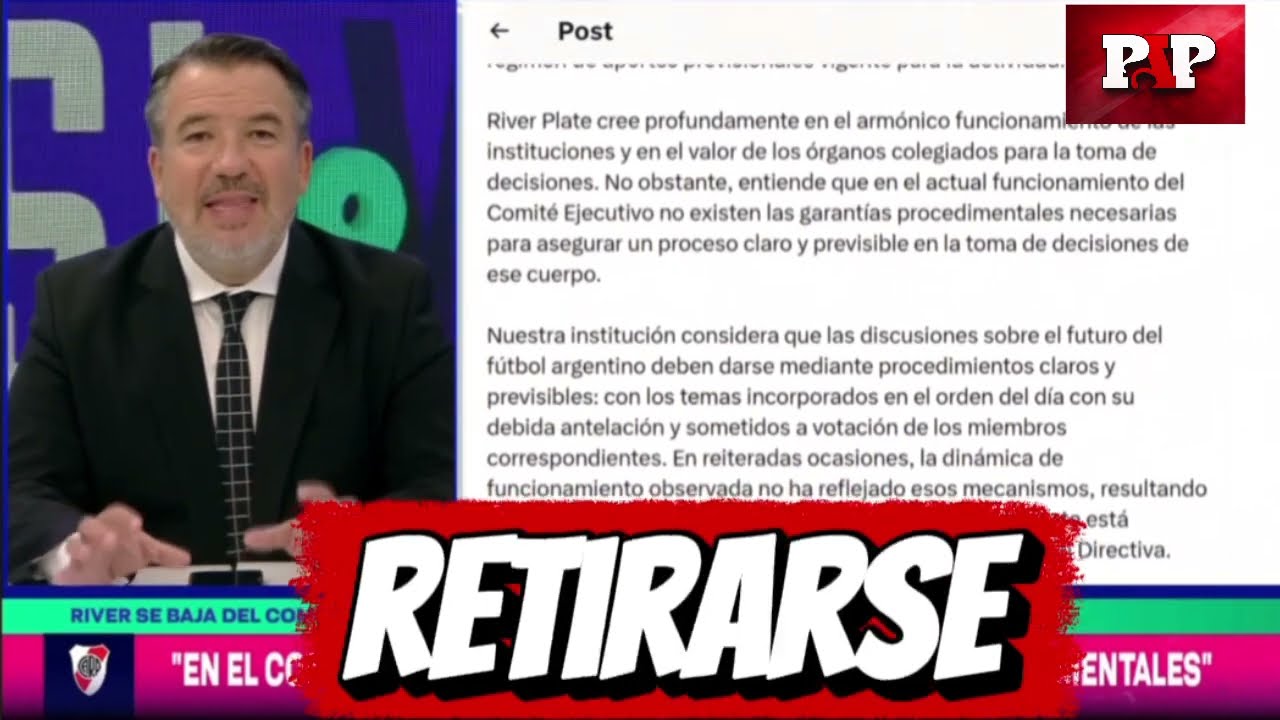 🚨 BOMBAZO: RIVER SE BAJA DE AFA Y ESTALLA EL ESCÁNDALO