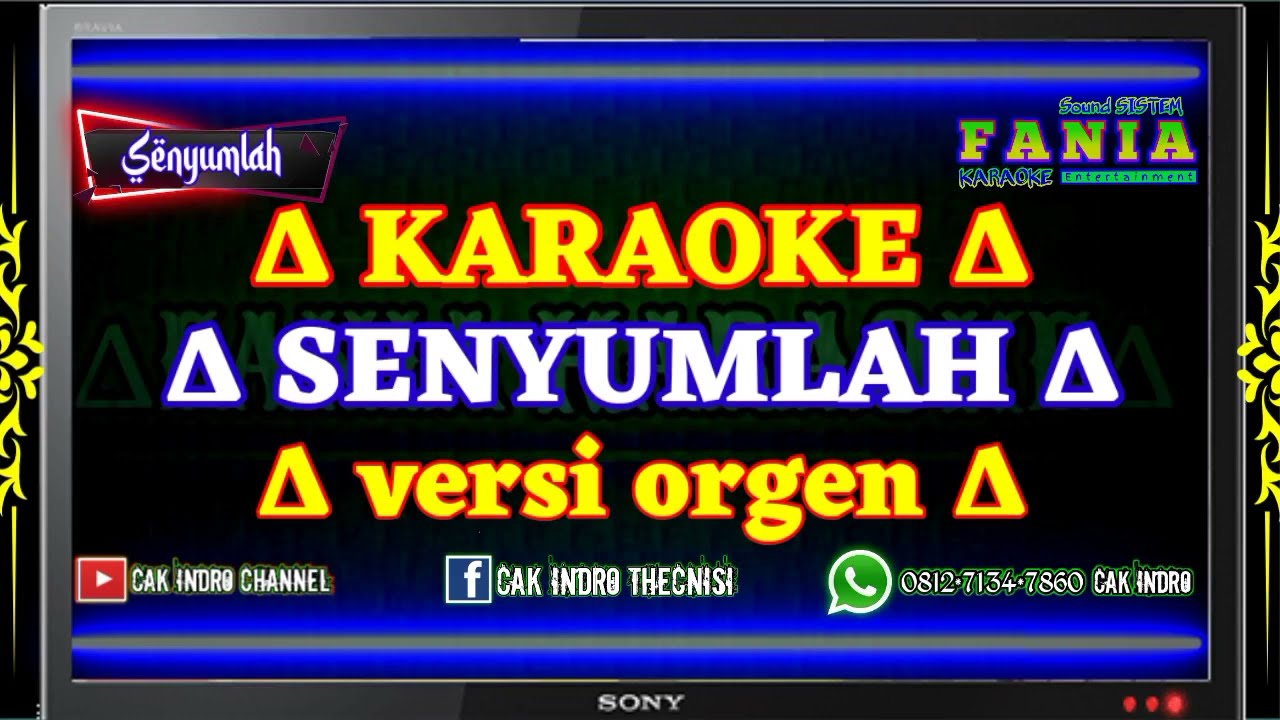 Karaoke senyumlah dik selalu.Versi orgen jernih...!