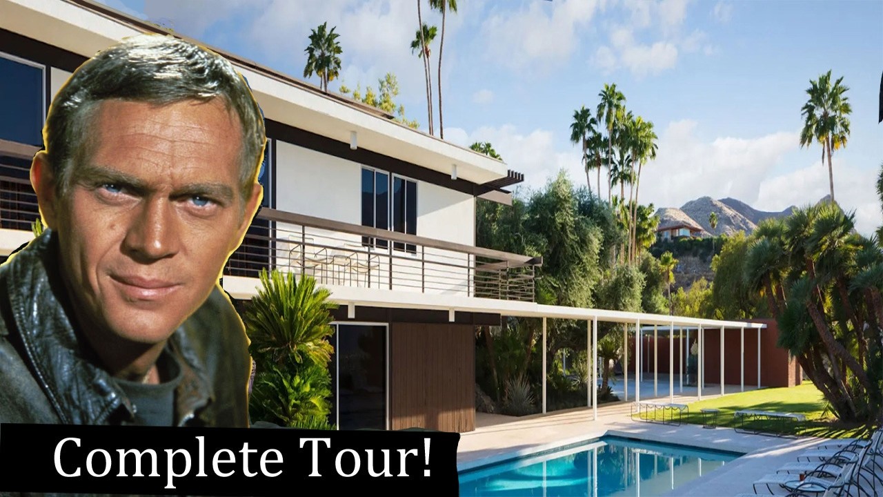 Steve McQueen's Modernist House in Palm Springs! Complete overview & walkthrough. By Hugh Kaptur.
