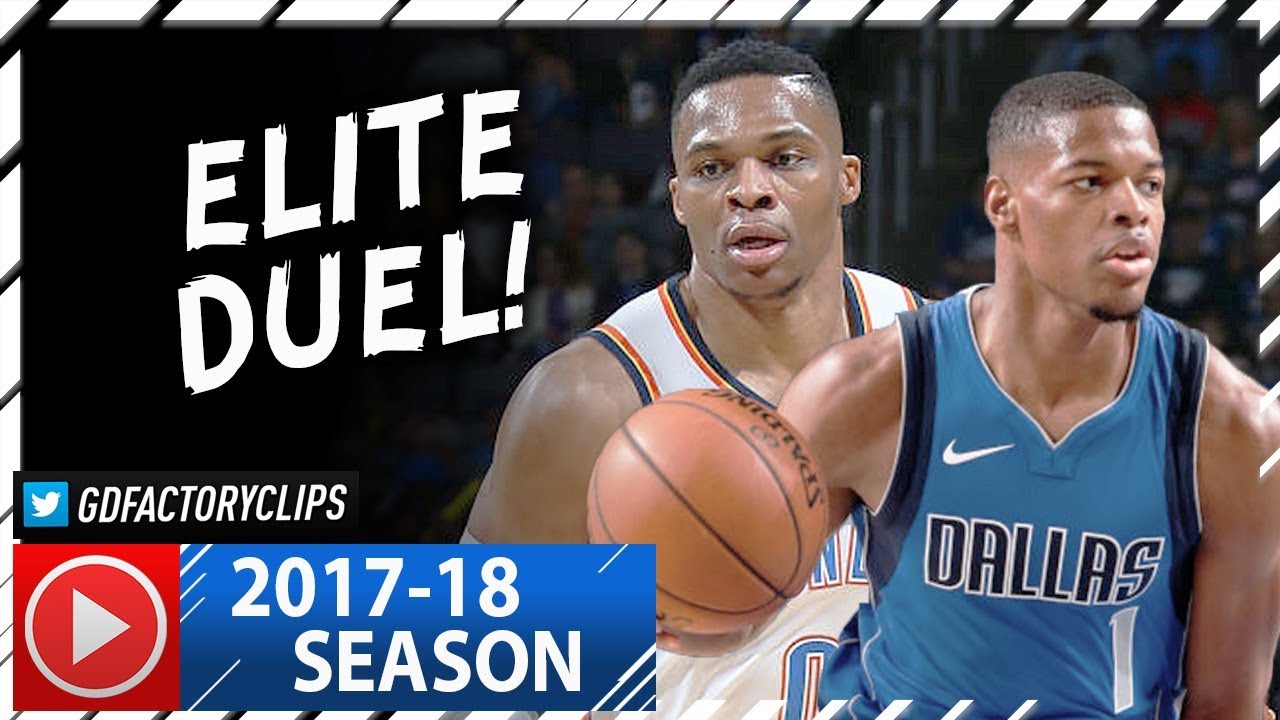 Russell Westbrook vs Rookie Dennis Smith Jr. Duel Highlights (2017.11.12) Thunder vs Mavs - SICK!