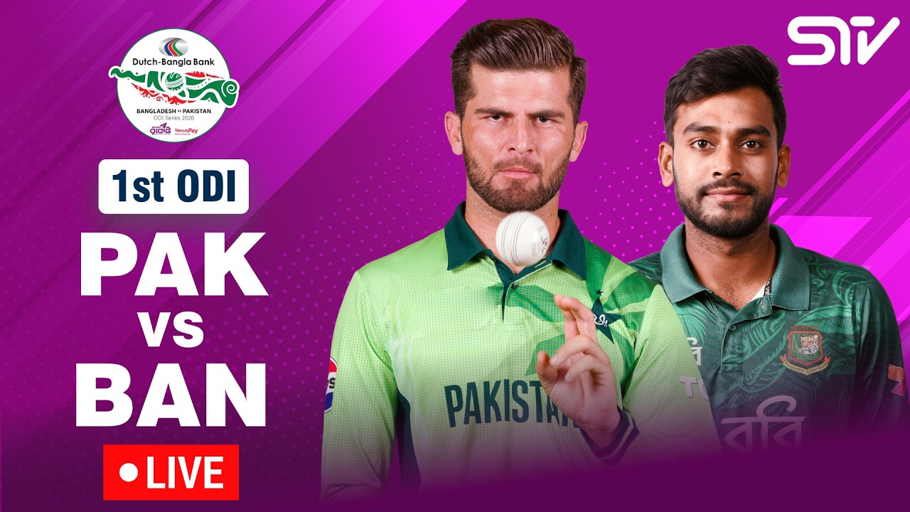Live | Bangladesh vs Pakistan | Match 01 | ODI Series 2026 | M9F1J