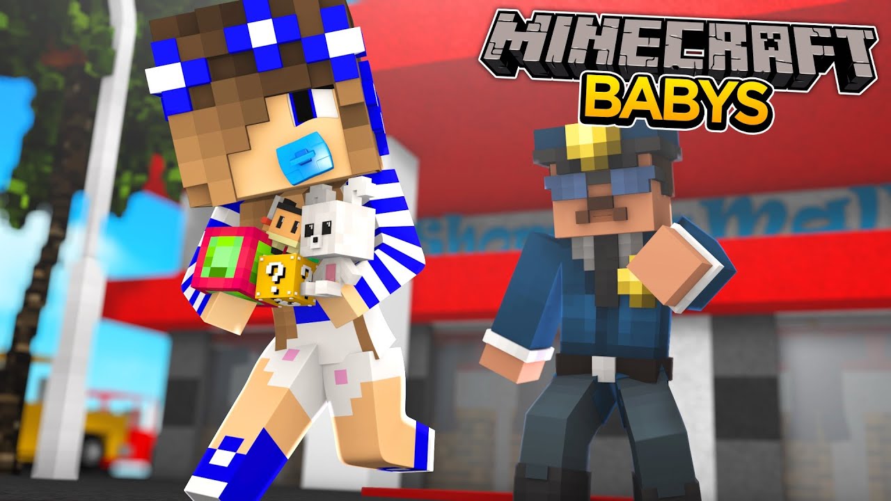Minecraft-Little Carly-BABY CARLY GETS CAUGHT SHOPLIFTING!!