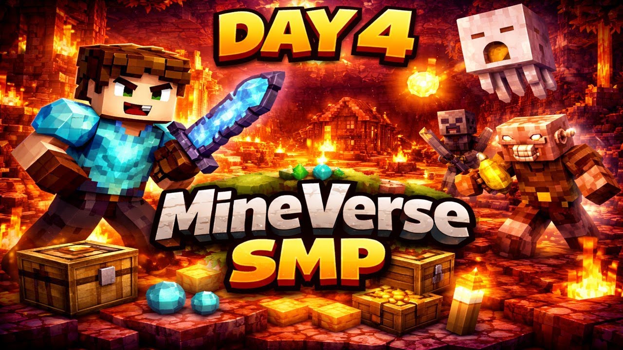 Minecraft DAY 4 MineVerse SMP