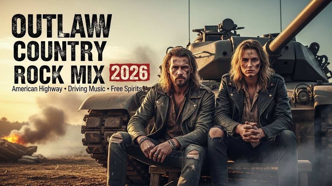 Outlaw Country Rock Mix 2026 🔥 American Highway Driving Music Playlist