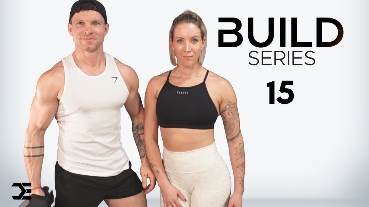 1 Hour UPPER BODY WORKOUT with DUMBBELLS + CORE | 6 Week Build Series - Day 15