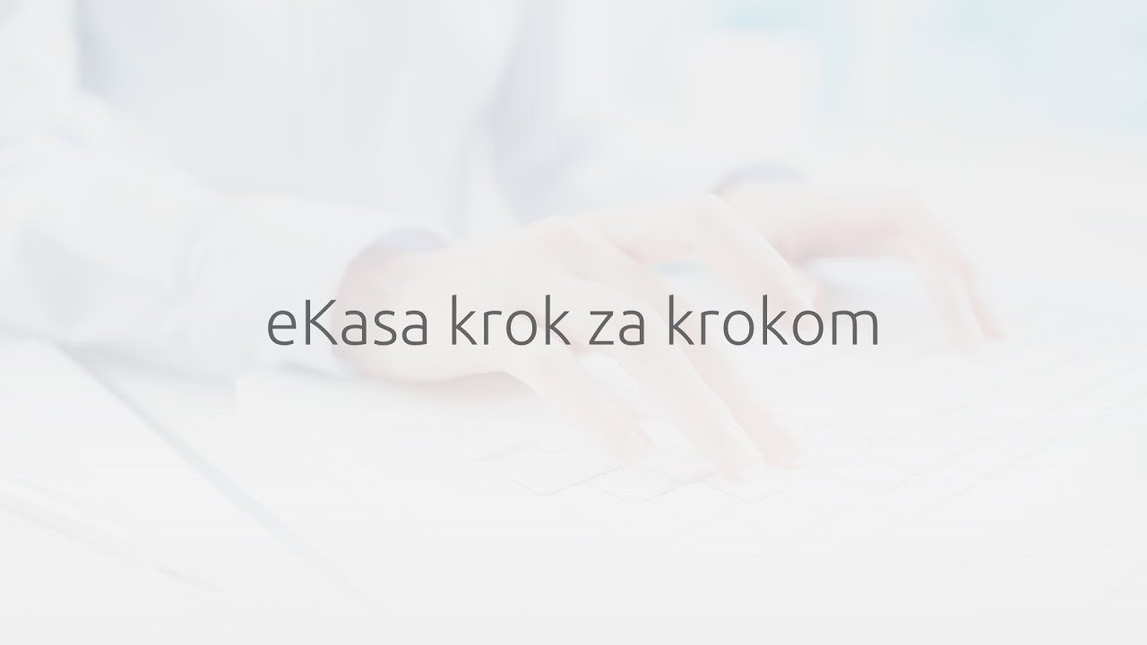 eKasa - Krok za krokom