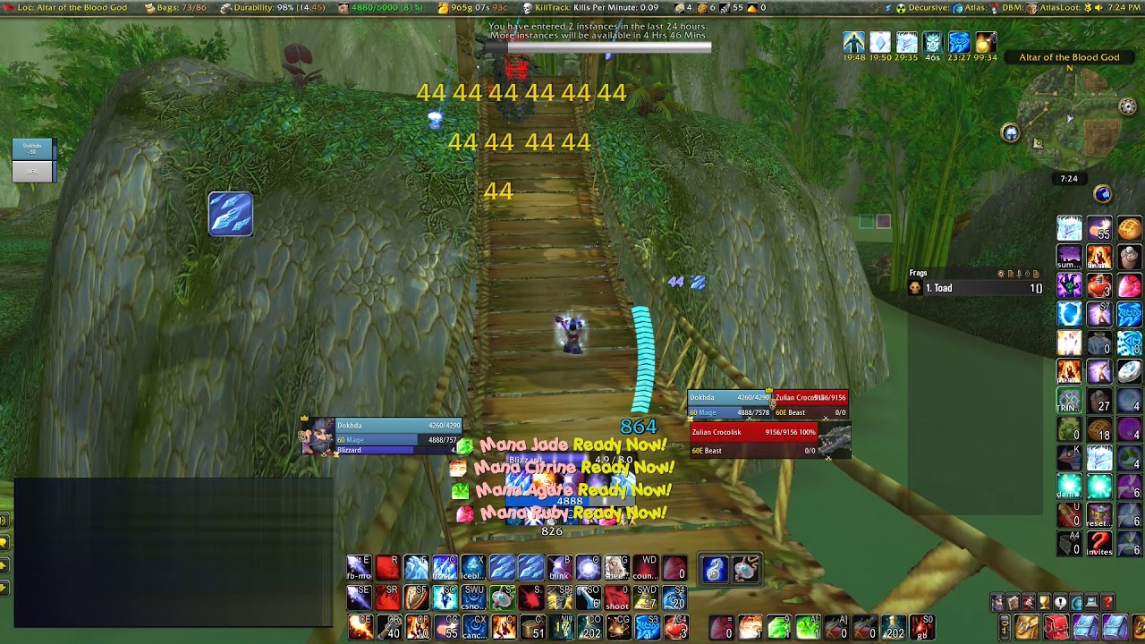 ZG Mage farm - 19 packs - crocs, tigers, panthers, mistresses, trolls - new route