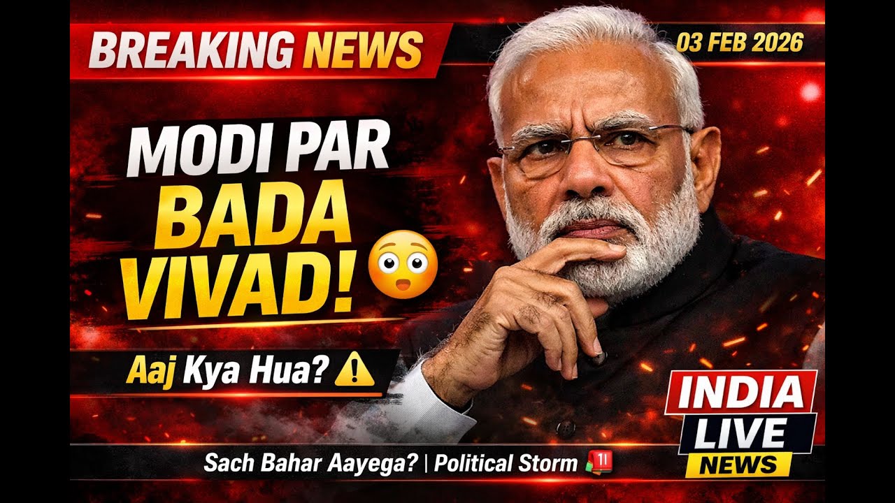 MODI PAR BADA VIVAD! 😳 | Aaj Kya Hua? | Breaking News 03 Feb 2026