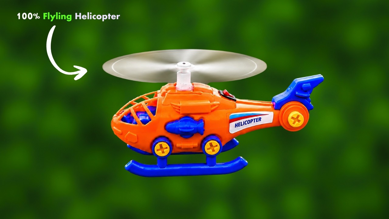 How to Make a Flying RC Helicopter from a Plastic Toy 🚁 Amazing DIY Build & Flight Test!
