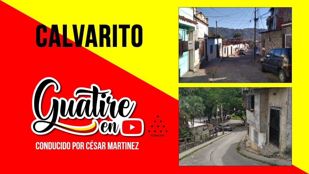 Caminando por la calle La Cruz de Calvarito. Guatire.