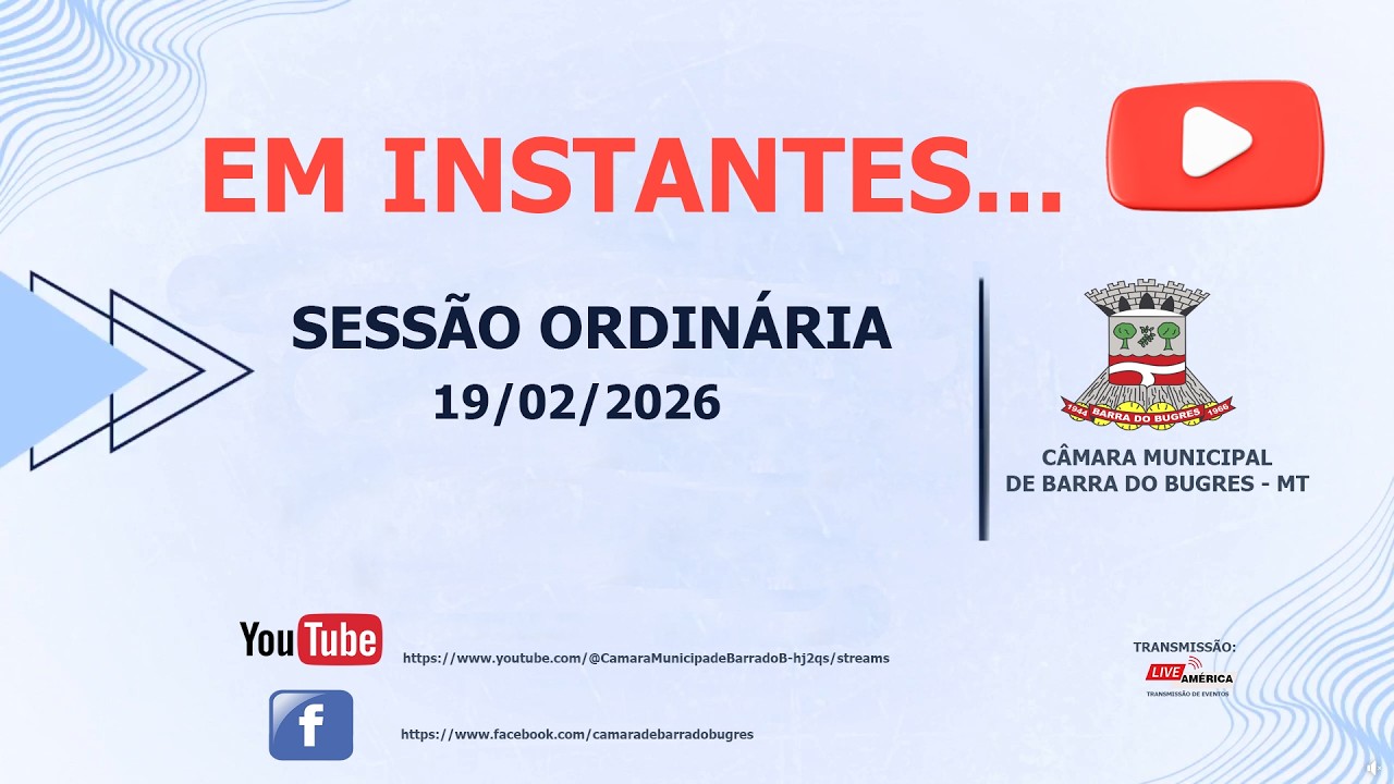 SESSÃO ORDINARIA  AO VIVO