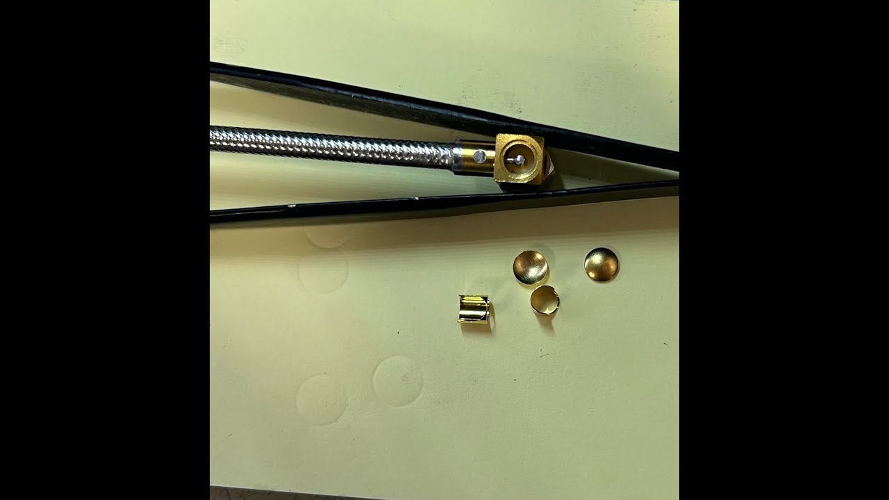 Special SMA Connector with Ferrule | Coax Assembly Tutorial #electronics #rftechnician