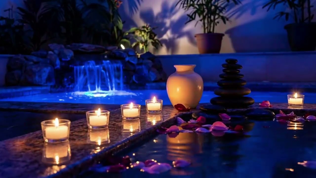 Beautiful Relaxation Music 🌿 Spa Piano & Water Sounds for Stress Relief & Peaceful Meditation