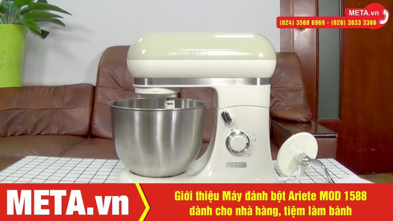 Máy đánh bột Ariete MOD 1588 dung tích 5,5 lít dùng cho nhà hàng, tiệm làm bánh
