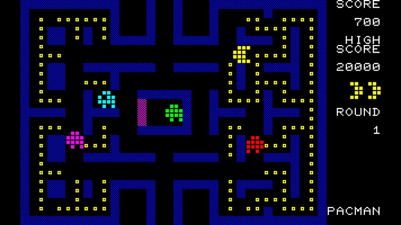 Sharp MZ-700 Game: Pac-Man (1984 Dempa)