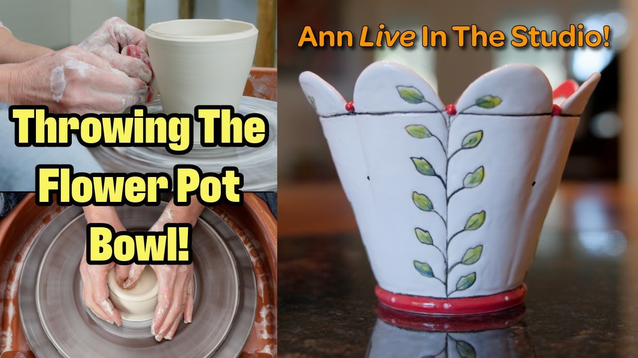 Watch This Flower Bowl Throw LIVE with Ann! NO TRIMMING NEEDED!