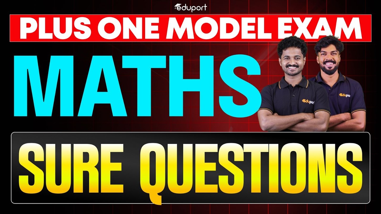 Plus One Maths | Model Exam Sure Questions | Eduport Plus One