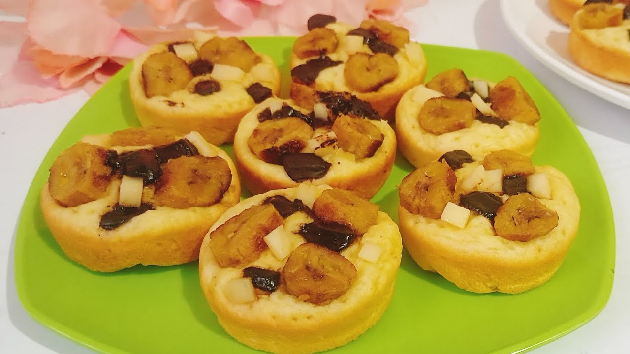 OLAHAN TEPUNG TERIGU || ROTI TOPING PISANG 