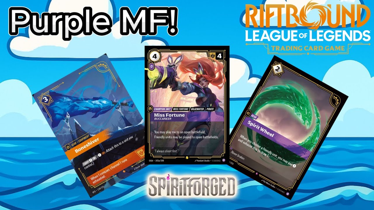 MY FAVORITE SPIRITFORGE DECK! Purple MF deck profile + Gameplay - Riftbound