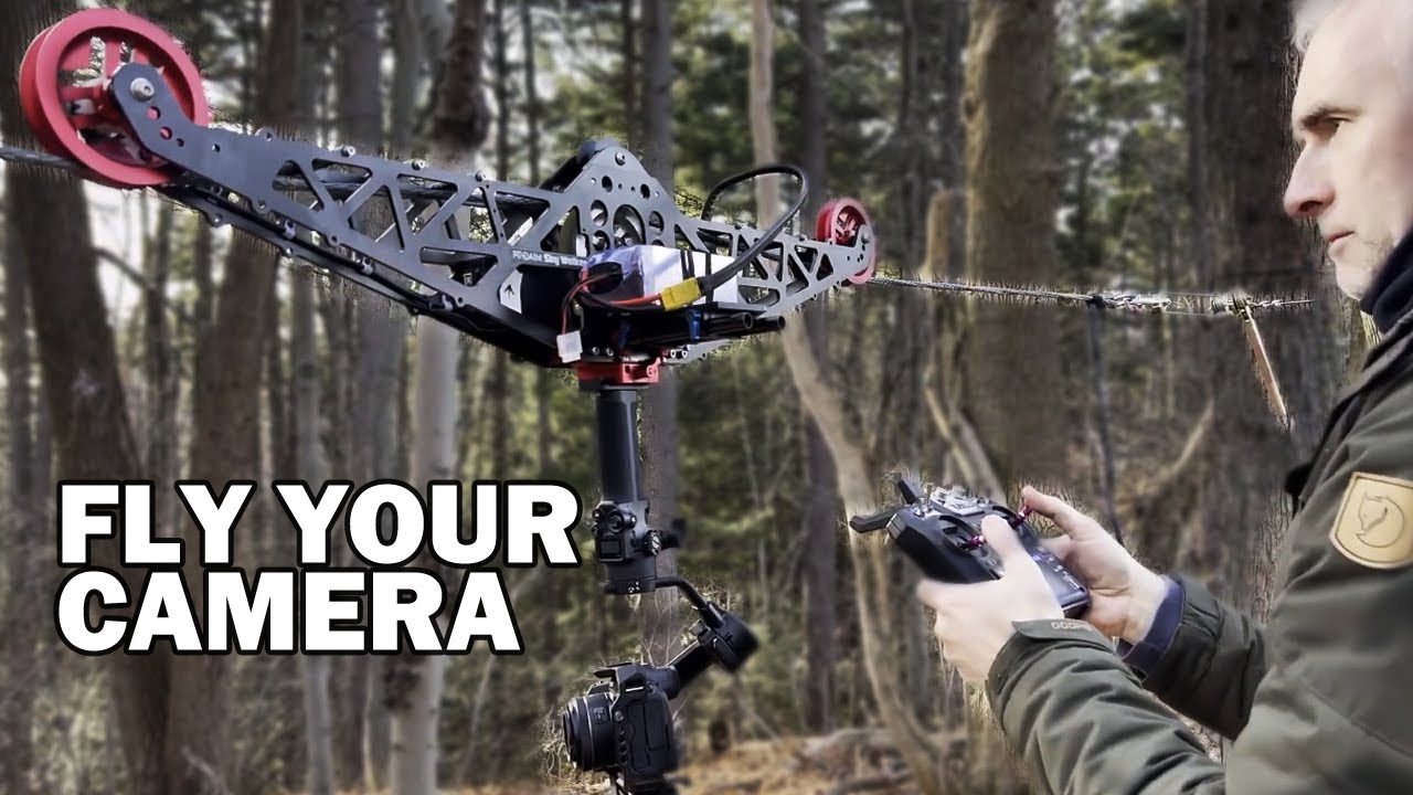 Заставьте свою камеру ходить по небу с системой Proaim Sky-Walker Pro Cinema Cablecam System I Об...