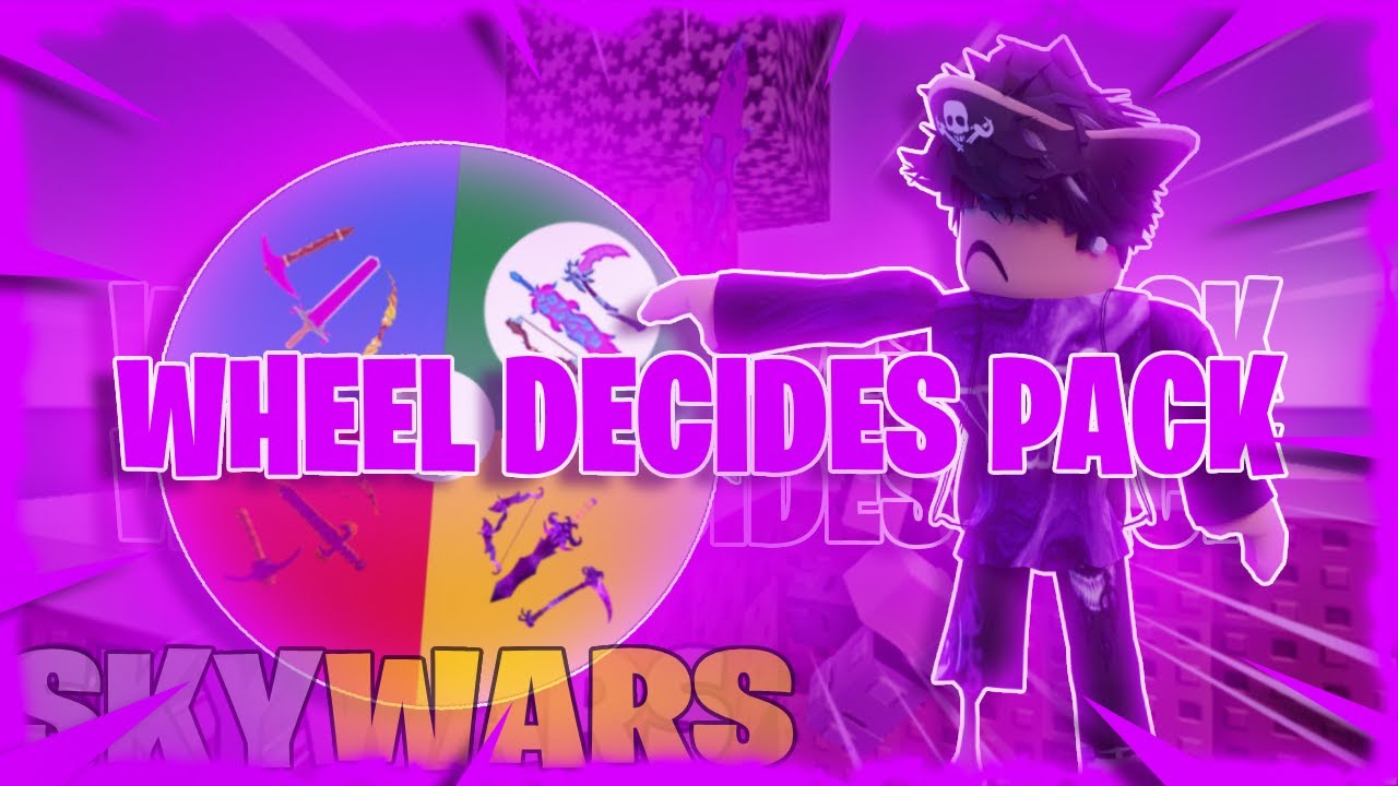 Wheel Decides My Pack! - Roblox Skywars