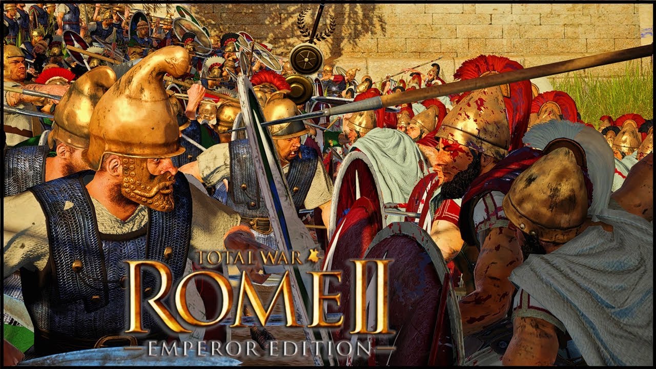 Huge Battle for the Town Center! 3v3-Total War Rome 2