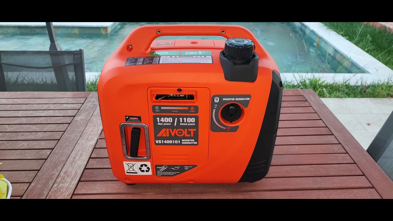 Test brand new unboxing AMAZON Inverter Generator  AIVOLT 1400W/1100W VS1400101 petrol engine 60cm3