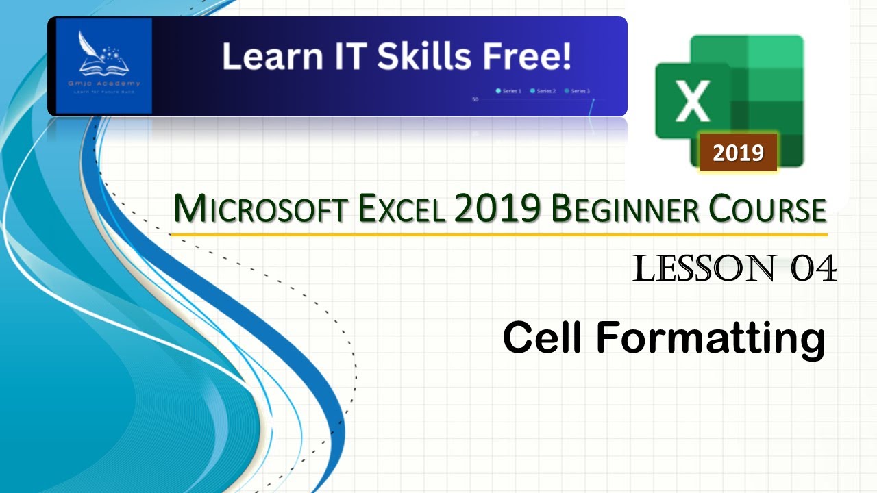 MS Excel 2019 Full Beginner Course | Lesson 04 – Data Formatting