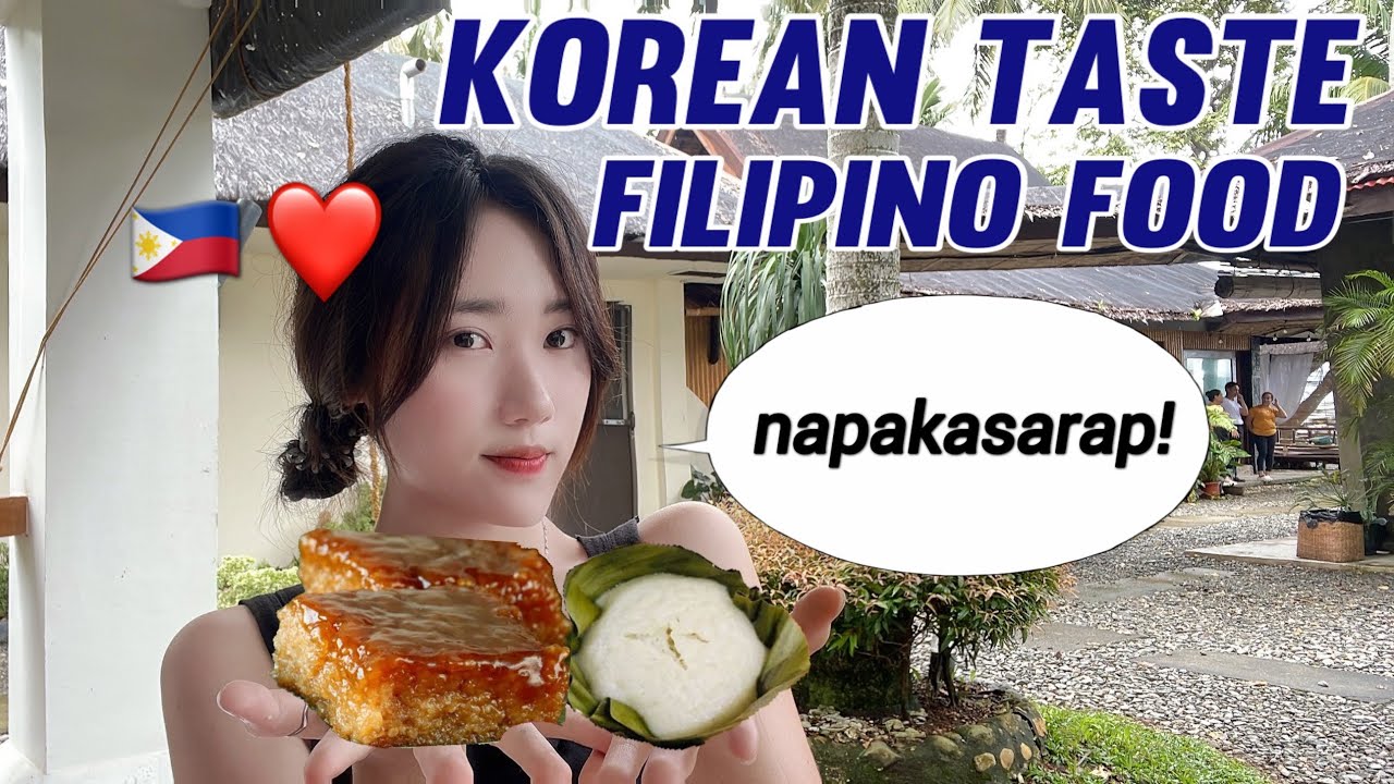 Korean trying putongbigas,bico |filipino food