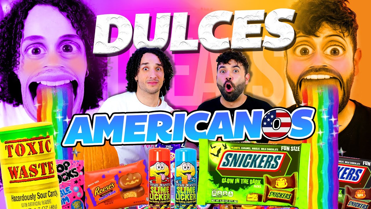 PROBANDO DULCES RAROS DE USA *ARRIESGO MI SALUD* / RULÉS