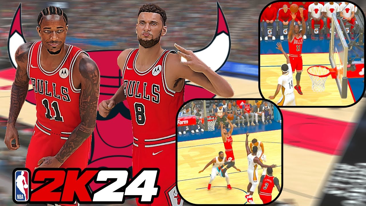 The MIDDY GOD & Zach Drop 30 EACH ! | NBA 2K24 Bulls Play Now Online