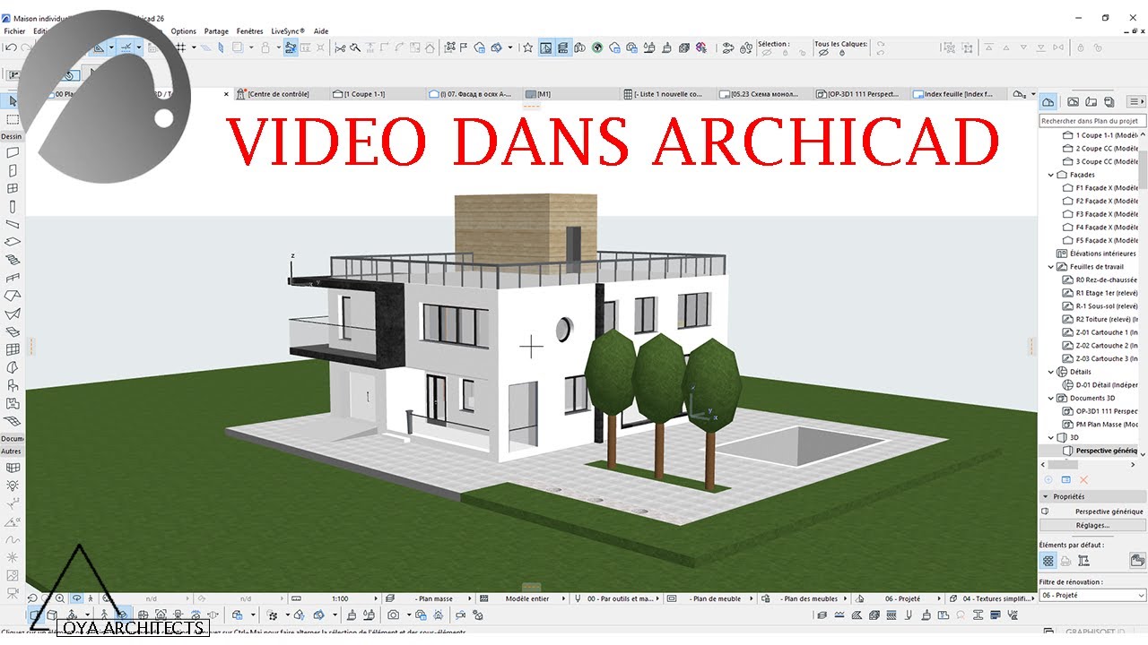 ArchiCAD CONFIGURATION DE L'ANIMATION DANS ArchiCAD 26