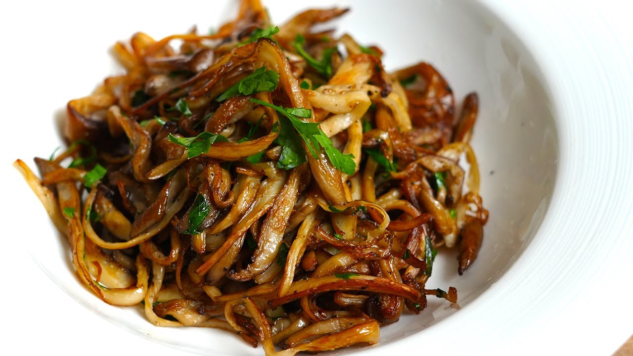 Sautéed Oyster Mushroom Strips