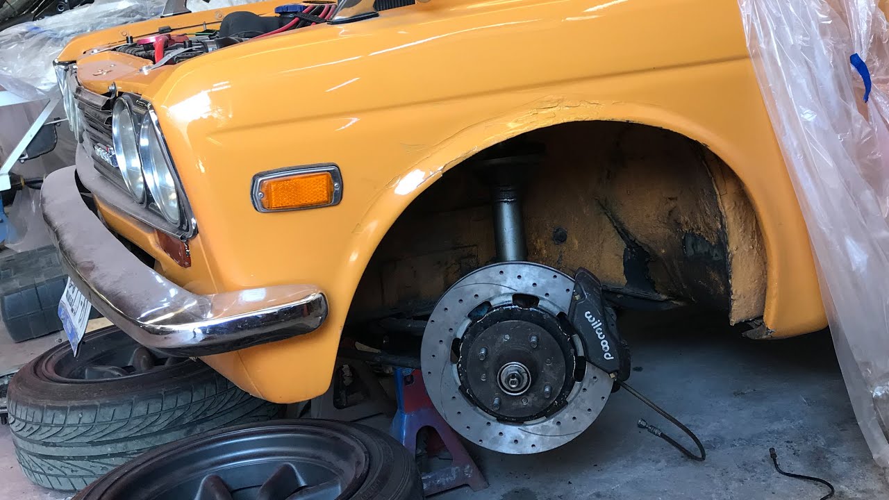 My own Wilwood front disk brake upgrade Datsun 510  l Datsmo performance