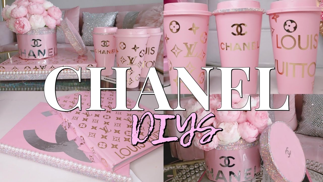 Chanel & Louis Vuitton Designer Inspired Dollar Tree DIY Ideas | Pink & Girly room decor Budget glam
