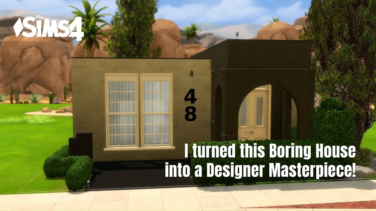 I turned this Boring House into a Designer Masterpiece! | Sims 4 Renovation