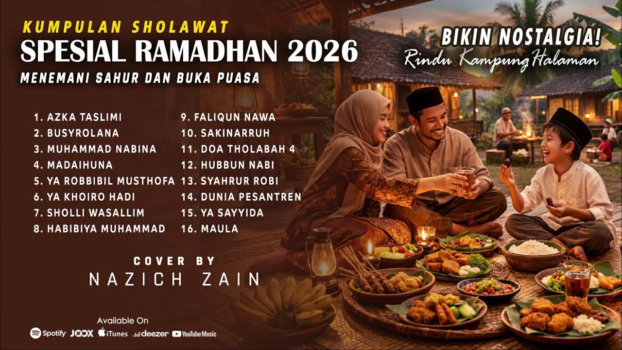 ALBUM COVER SHOLAWAT LAWAS BIKIN RINDU MASA KECIL (SPESUAL RAMADHAN)