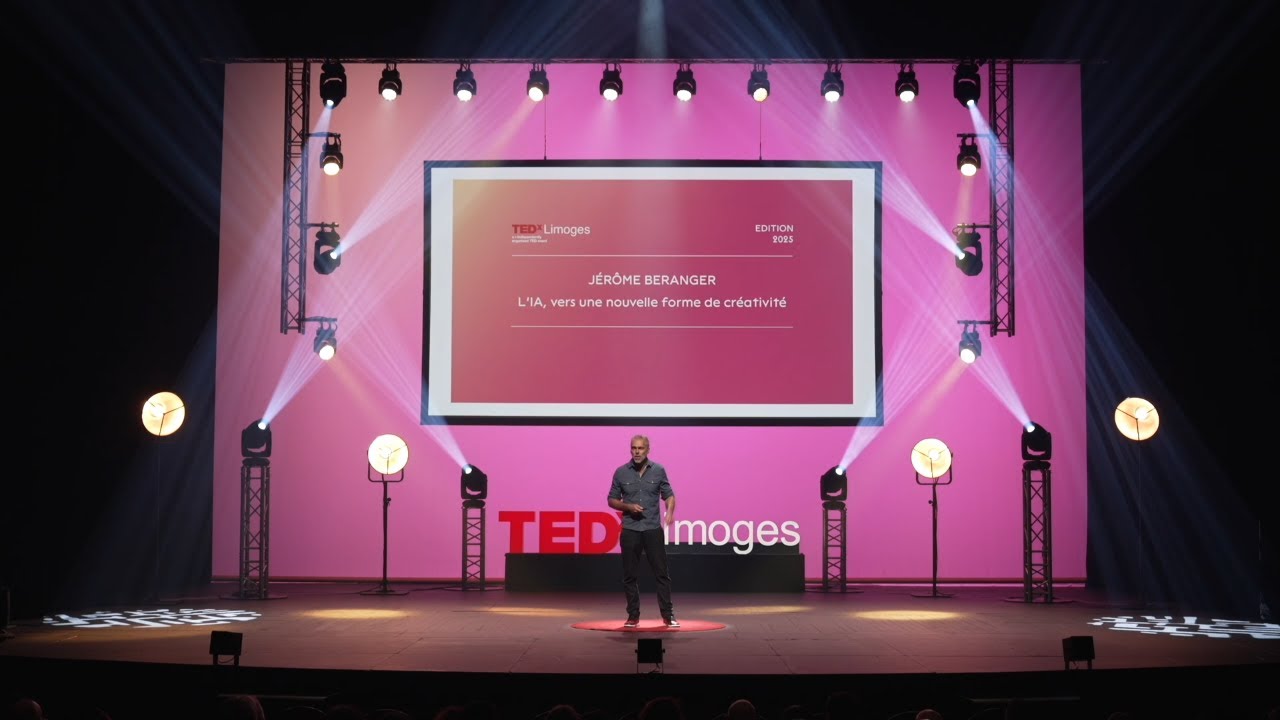 L&rsquo;IA, vers une nouvelle forme de cr&eacute;ativit&eacute; | J&eacute;r&ocirc;me B&eacute;ranger | TEDxLimoges